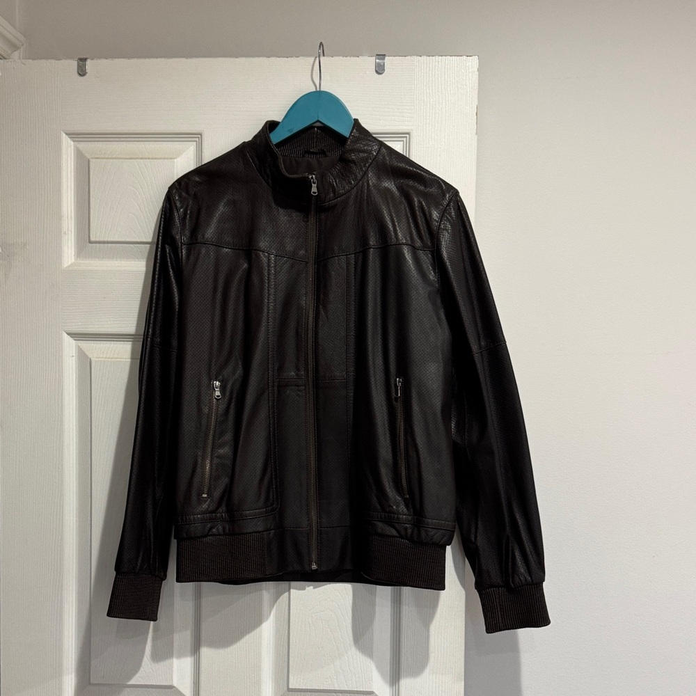 BEYMEN Men's Black Leather Jacket beymen size l